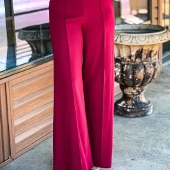 Gypsy Waltz Ector Pants In Maroon Clothing
