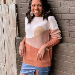 Miss Sparkling Sundown Retro Sweater Clothing