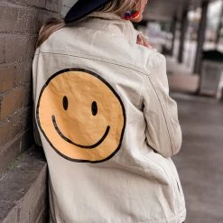 Fantastic Fawn Smiley Jacket In Tan