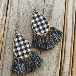 Bosuk Jewelry The Hallsville Earrings In Black