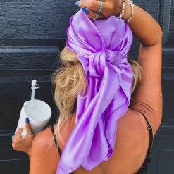 Cap Zone SCREENBUSTER Wild Rag Head Scarf In Lilac Special Daily Deals