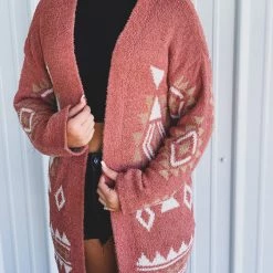 Very J Clothing The Schertz Cardigan In Rust 27 Very J Clothing The Schertz Cardigan In Rust