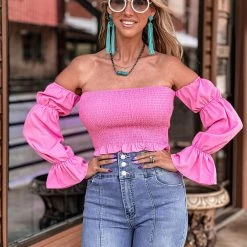 Better Be Clothing Santa Rosa Smocked Top In Pink