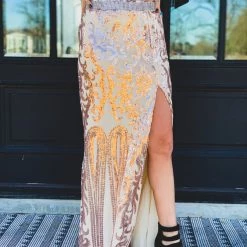 L & B The Sterling City Skrt In Rose Gold