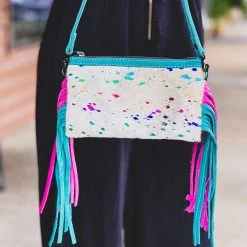 Gypsy Waltz Accessories Saginaw Rainbow Acid Wash Crossbody