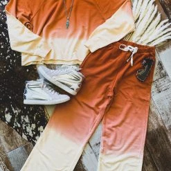 Zenana Clothing The Conroe Two Piece Set In Rust