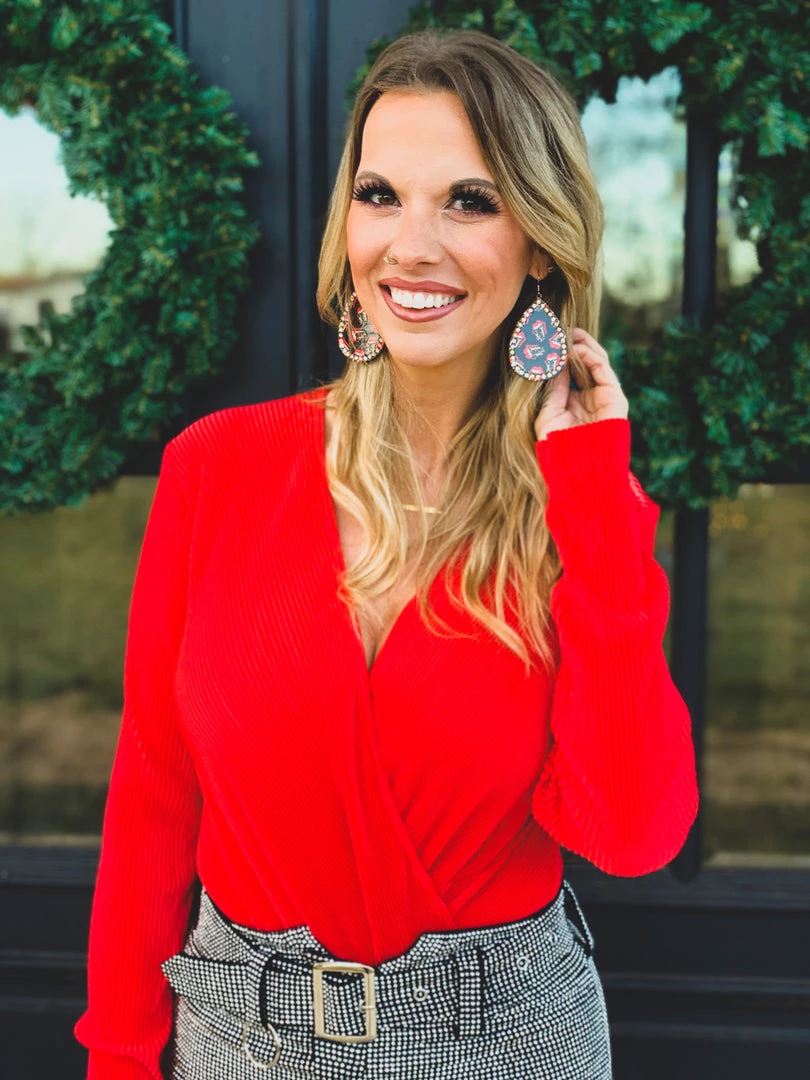 Day G Clearance The Queen City BodySuit In Red 12 Day G Clearance The Queen City BodySuit In Red