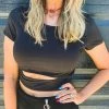 Lumiere Clothing The San Angelo Crop Top In Black