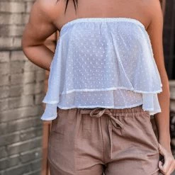 Apple Tree Apparel Clothing Waco Top In White