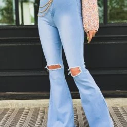 Gypsy Waltz Clothing Distressed Ropesville MAGIC Bell Bottoms (S-3X)