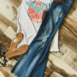 Gypsy Waltz New Abbott Denim Flares