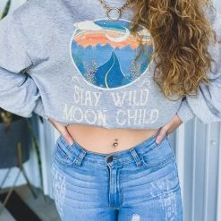 12 PM By MON AMI The Dawson Sweatshirt In Gray Clothing