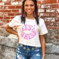 Honestee Clothing Stockdale Let's Go Girls Crop Tee