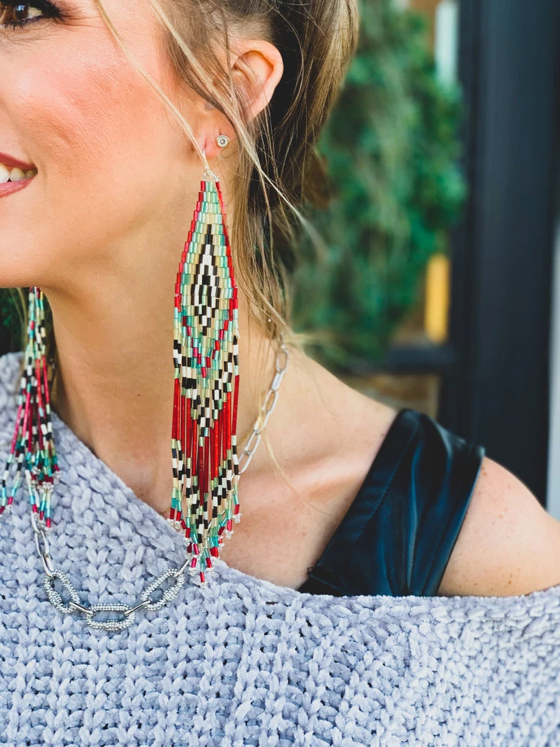 Bosuk Jewelry The Malone Beaded Earrings 4 Bosuk Jewelry The Malone Beaded Earrings