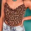 Gypsy Waltz Clothing Lipan Satin Leopard Print Top