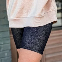 Gypsy Waltz Dell City Glitter Biker Shorts