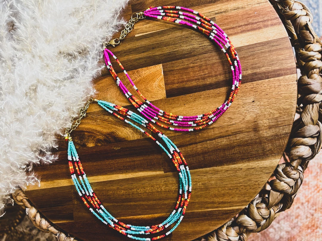 Bosuk Jewelry Winona Beaded Necklace (2 Colors) 4 Bosuk Jewelry Winona Beaded Necklace (2 Colors)