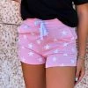 Gypsy Waltz Rotan Star Lounge Shorts In Pink (S-3X) Clothing 2 Gypsy Waltz Rotan Star Lounge Shorts In Pink (S-3X) Clothing