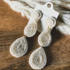 Gypsy Waltz Jewelry Hedley Earrings In Ivory