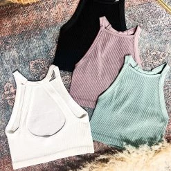 Gypsy Waltz San Benito Halter Neck Crop Top (4 Colors) Clothing