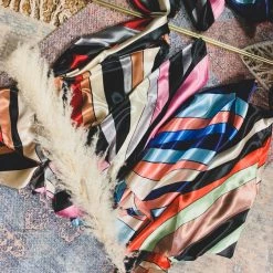 Cap Zone SCREENBUSTER Wild Rag Head Scarf In Retro Stipe