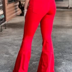 GJG New Shenandoah Bell Bottoms In Red 10 GJG New Shenandoah Bell Bottoms In Red