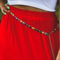 Gypsy Waltz Estelline Rhinestone Belt In Multicolor 16 Gypsy Waltz Estelline Rhinestone Belt In Multicolor