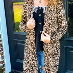Zenana DAILY DEAL Leopard Print Cardigan Special Daily Deals