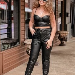 Gypsy Waltz Rockdale Leather Two Piece Set Clothing