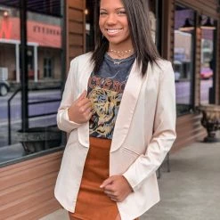 Hidden Brand Stanton Blazer In Cream