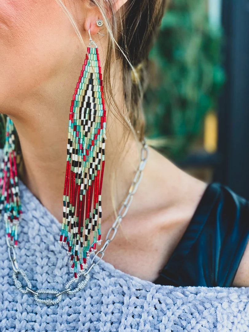 Bosuk Jewelry The Malone Beaded Earrings 3 Bosuk Jewelry The Malone Beaded Earrings