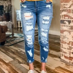 Cest Toi Clearance The Danbury Denim Skinnies In Dark Wash