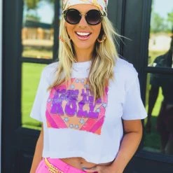 12 PM By MON AMI The Poynor Crop Tee Clothing