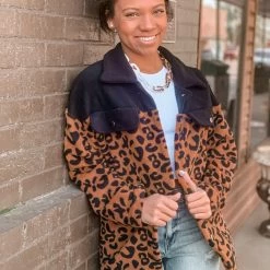 Gypsy Waltz Mathis Leopard Shacket Clothing