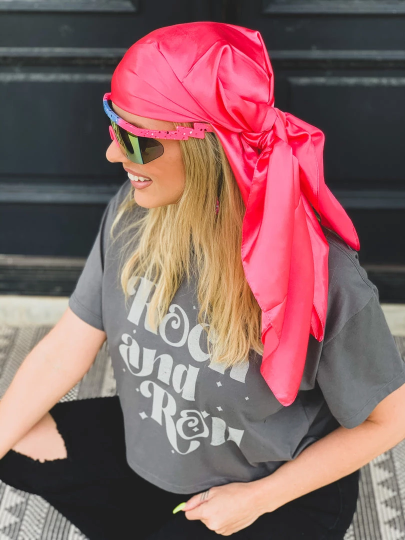 Cap Zone Special Daily Deals SCREENBUSTER Wild Rag Head Scarf In Pink 3 Cap Zone Special Daily Deals SCREENBUSTER Wild Rag Head Scarf In Pink