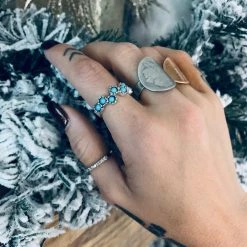 China SCREENBUSTER 8 Stone Turquoise Ring Special Daily Deals