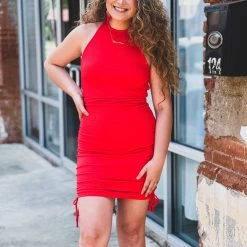 Gypsy Waltz Riesel Dress In Red New