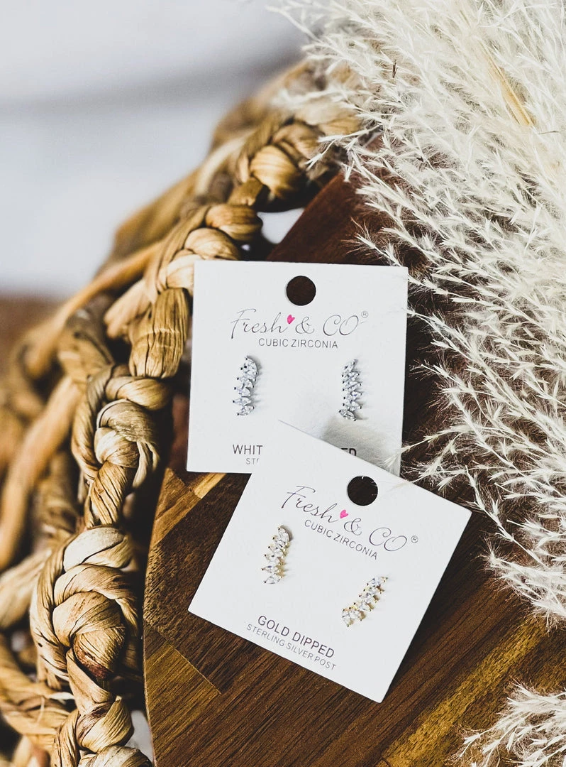 Gypsy Waltz Jewelry Sandia Rhinestone Earrings (2 Colors) 4 Gypsy Waltz Jewelry Sandia Rhinestone Earrings (2 Colors)