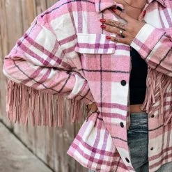 Fantastic Fawn The Spur Fringe Shacket Clothing