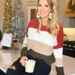 Blue Age The Roscoe Sweaterr In Rose Red Clearance