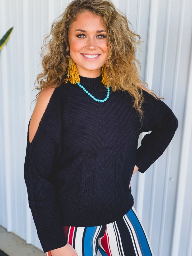 Miss Sparkling Clothing The Tioga Sweater In Black 12 Miss Sparkling Clothing The Tioga Sweater In Black