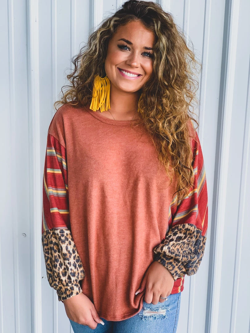 Lovely Melody Clearance The Tulia Topp In Rust 9 Lovely Melody Clearance The Tulia Topp In Rust