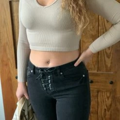 Dynamic Fashion The Carmine Top In Tan Clothing