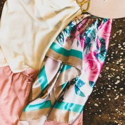 Gypsy Waltz Accessories Florence Wild Rag Head Scarf In Champagne