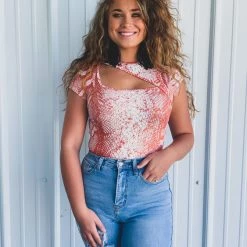 Fantastic Fawn The Killeen Body Suit In Rust Tops