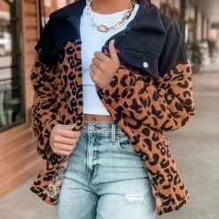 Gypsy Waltz Mathis Leopard Shacket Clothing