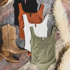 Gypsy Waltz Tops Lindsay Body Suit (4 Colors)