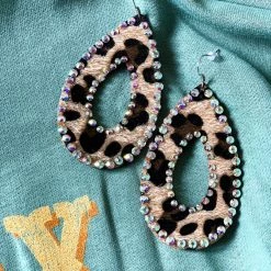 Gypsy Waltz Marion Leopard Earrings Jewelry