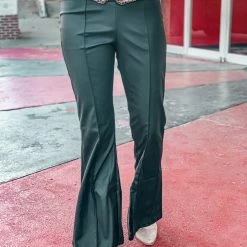 Canvas Clothing The Lancaster Flare Pants In Black