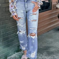 Gypsy Waltz Bayside Vintage Distressed Jean Clothing